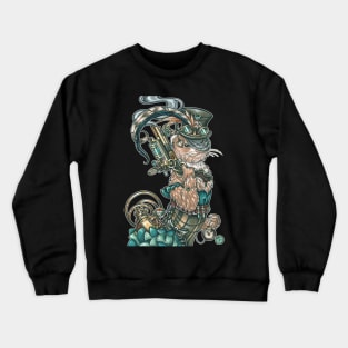 Steampunk Ferret Clara The Bounty Hunter Crewneck Sweatshirt